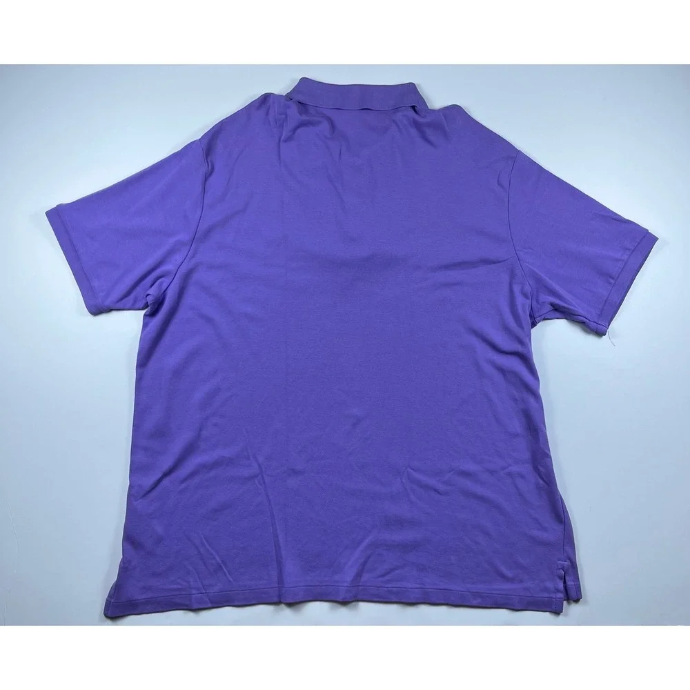 Polo Ralph Lauren Mens 3XB Purple Short Sleeve Cotton Polo Shirt Pony Logo